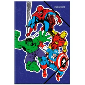 Carpeta con Elástico Oficio Marvel Comics / Azul - Proarte