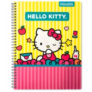 Cuaderno Universitario Hello Kitty 100 Hojas 7mm / Guiño y beso - Proarte