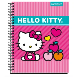 Cuaderno Universitario Hello Kitty 100 Hojas 7mm / Manzanas - Proarte