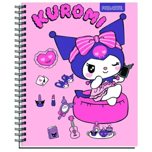 Cuaderno Universitario Kuromi 100 Hojas 7mm. / Make Up - Proarte