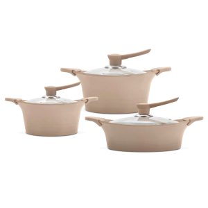 Batería de Cocina Aluminio 6 Piezas / Beige - Bohlier