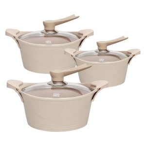 Batería de Cocina Aluminio 6 Piezas 2.0 / Beige - Bohlier