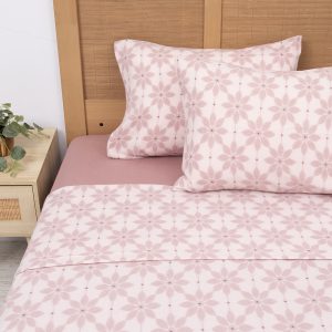 Sábana De Polar Estampada King / Aura - Mashini