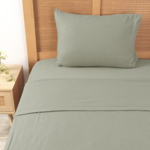 Sábana De Polar Lisa 1.5 Plazas / Verde - Mashini