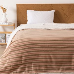 Frazada Polar Sherpa Estampada 1.5 Plazas / Elquin - Mashini