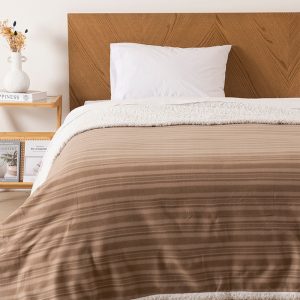 Frazada Polar Sherpa Estampada 1.5 Plazas / Jujuy - Mashini