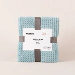 Manta Aura Flannel Fleece / Celeste - Mashini