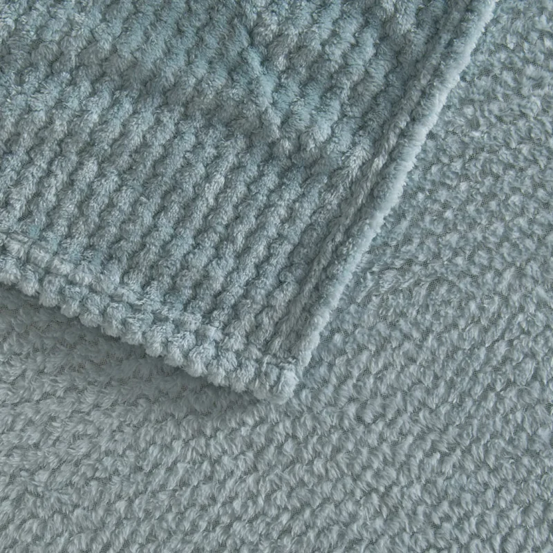 Manta Aura Flannel Fleece / Celeste - Mashini - Imagen 2