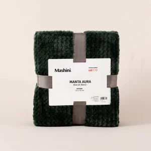 Manta Aura Flannel Fleece / Verde - Mashini