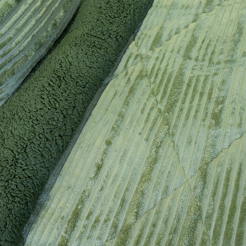 Cubrecama Cotelonni Sherpa 2 Plazas / Verde - Doral - Imagen 2