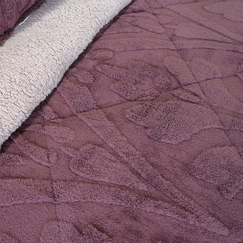 Cubrecama Sherpa Jacquard Deluxe 2 Plazas / Obispo - Doral - Imagen 2