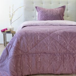 Cubrecama Outboss Deluxe Sherpa 1.5 Plazas / Rosa Viejo - Doral