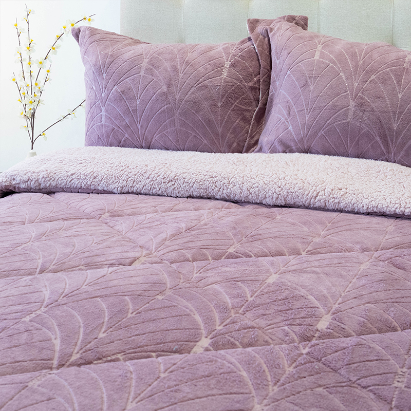 Cubrecama Outboss Deluxe Sherpa 2.5 Plazas / Rosa Viejo - Doral - Imagen 3