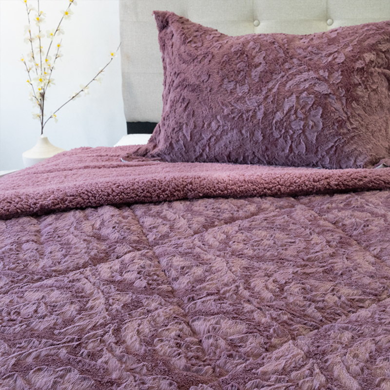 Cubrecama Plush Deluxe Sherpa 1.5 Plazas / Obispo - Doral - Imagen 3