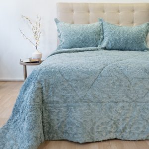 Cubrecama Plush Deluxe Sherpa 2.5 Plazas / Menta - Doral