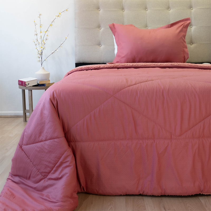 Plumón Outboss Deluxe Sherpa 1.5 Plazas / Coral - Doral