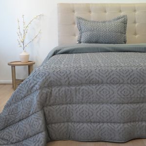 Plumón Touch Deluxe 1.5 Plazas / Gris - Doral