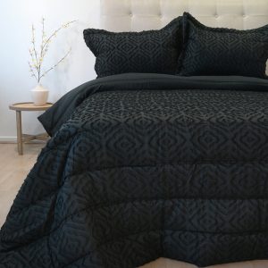 Plumón Touch Deluxe 3 Plazas / Negro - Doral