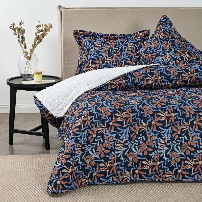 Quilt Estampado con Sherpa 2 Plazas / Lia - American Family