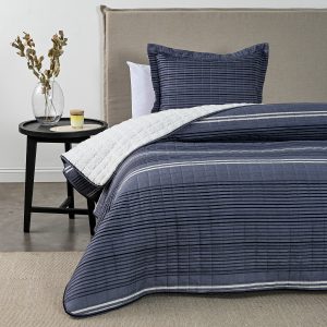 Quilt Estampado con Sherpa 1.5 Plazas / Ben - American Family