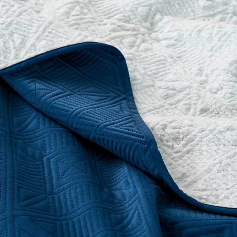 Quilt Velvet con Sherpa 2 Plazas / Petróleo - American Family - Imagen 2