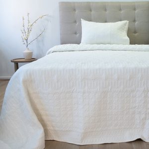 Quilt Hotpress Viena Con Sherpa 1.5 Plazas / Blanco - Doral