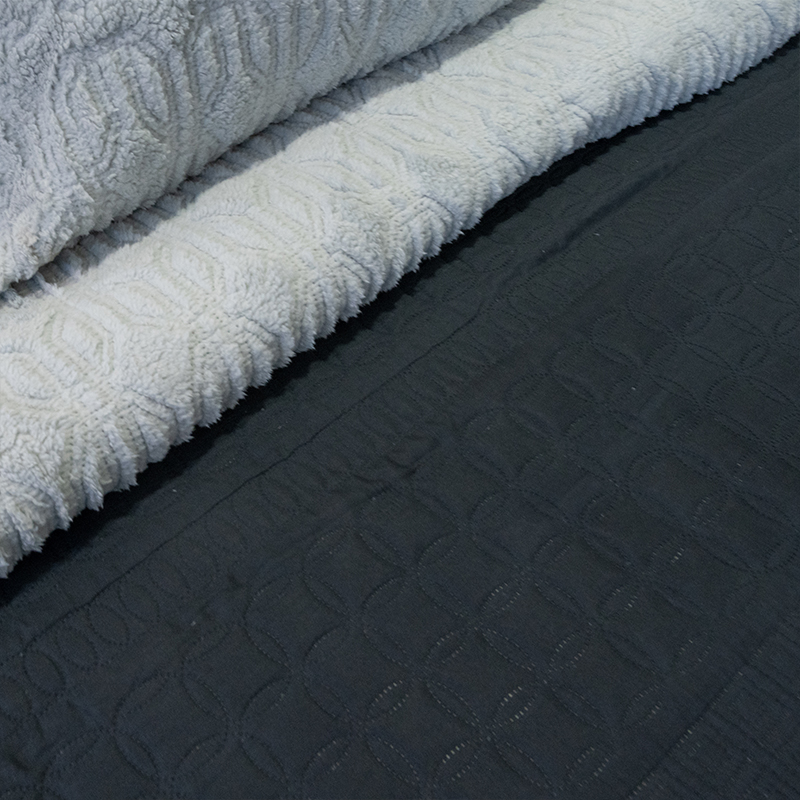 Quilt Hotpress Viena Con Sherpa 1.5 Plazas / Negro - Doral - Imagen 2