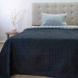 Quilt Hotpress Viena Con Sherpa 1.5 Plazas / Negro - Doral