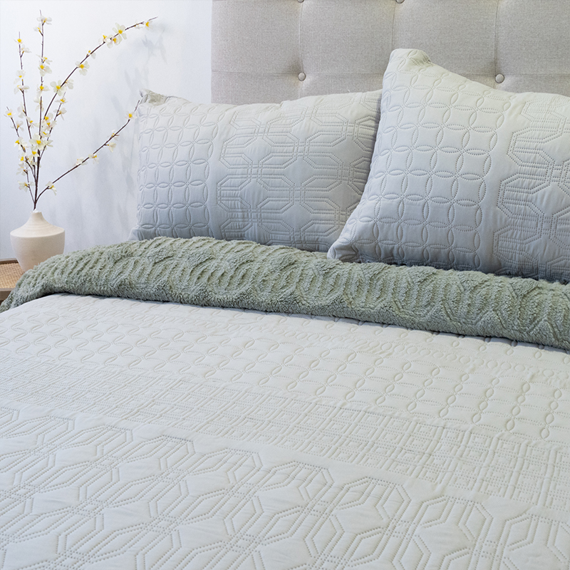 Quilt Hotpress Viena Con Sherpa 2 Plazas / Arena - Doral - Imagen 3