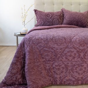 Cubrecama Plush Deluxe Sherpa 2.5 Plazas / Obispo - Doral