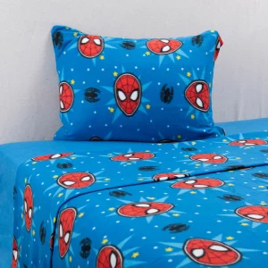 Juego de Sábanas Polar 1.5 Plazas / Spiderman Estrella - Mashini