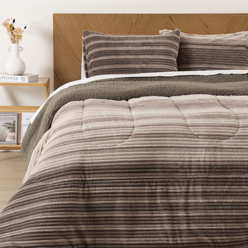 Plumón Corduroy Sherpa King / Líneas Visón - Mashini