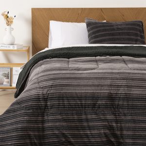 Plumón Corduroy Sherpa 1.5 Plazas / Líneas Marengo - Mashini