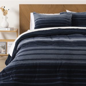 Plumón Corduroy Sherpa King / Líneas Azul - Mashini