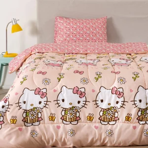 Plumón Reversible 1.5 plazas / Hello Kitty Margarita - Mashini
