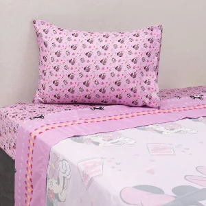 Juego Sábana Microfibra Single / Minnie Flores - Mashini
