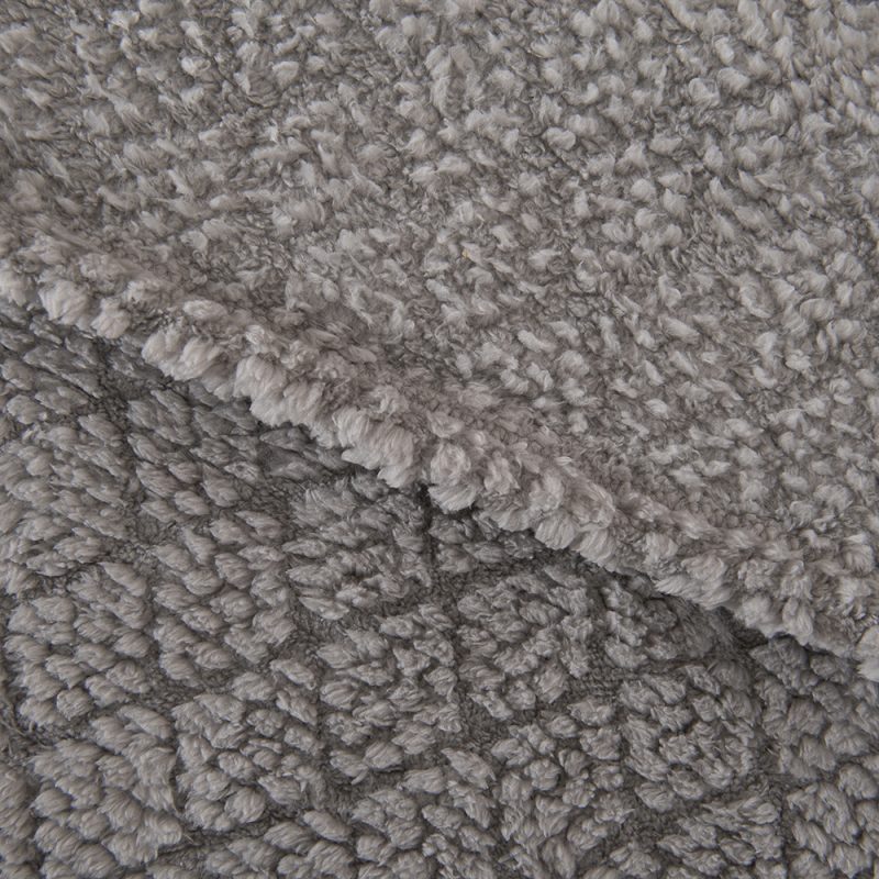 Frazada Atlantic Sherpa Jacquard 2 Plazas / Gris - Mashini - Imagen 2