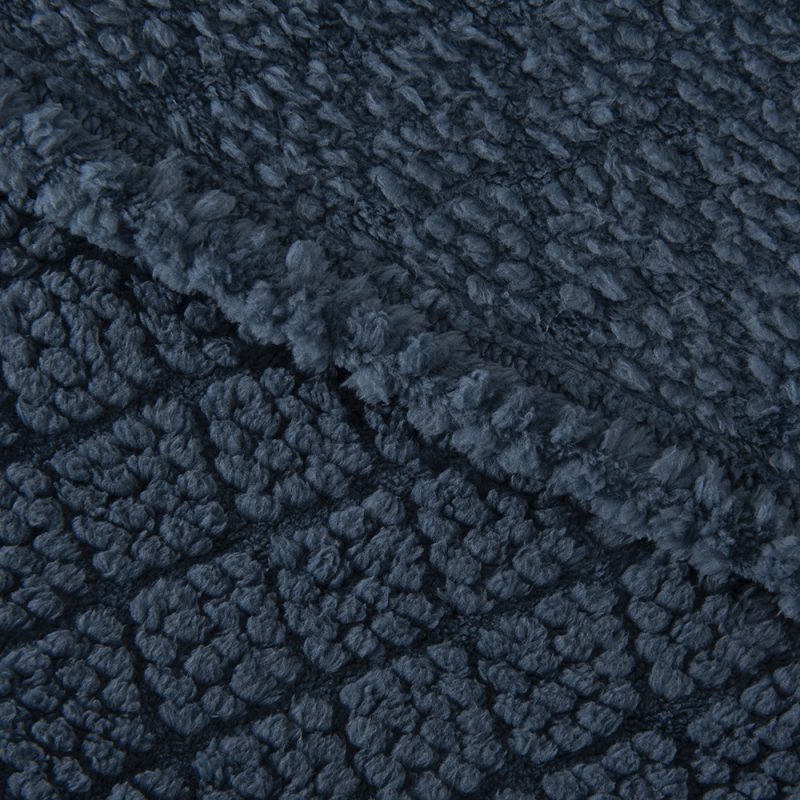 Frazada Atlantic Sherpa Jacquard 1.5 Plazas / Azul - Mashini - Imagen 2