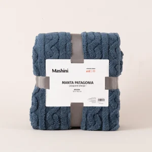 Manta Patagonia Jacquard Sherpa / Azul - Mashini