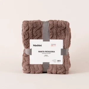 Manta Patagonia Jacquard Sherpa / Café - Mashini