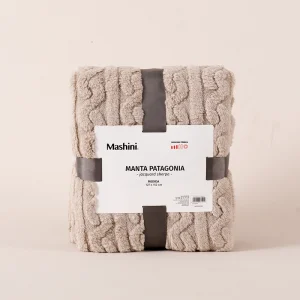 Manta Patagonia Jacquard Sherpa / Taupe - Mashini