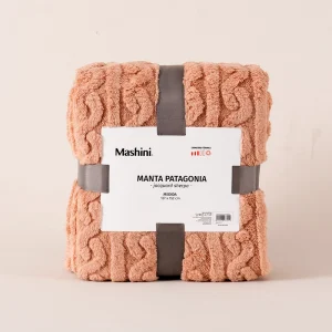 Manta Patagonia Jacquard Sherpa / Beige - Mashini