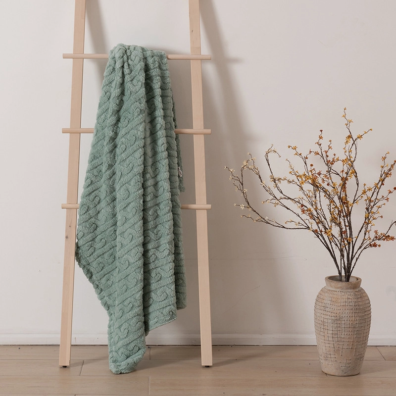 Manta Patagonia Jacquard Sherpa / Oliva - Mashini - Imagen 3