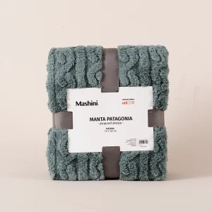 Manta Patagonia Jacquard Sherpa / Verde - Mashini