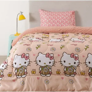 Plumón Microfibra Sherpa 1.5 plazas / Hello Kitty - Mashini