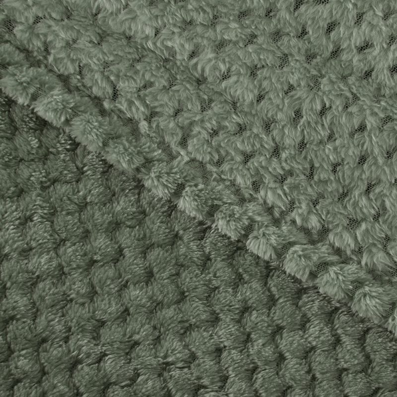 Frazada Pop Corn Sherpa Jacquard King / Verde - Mashini - Imagen 2