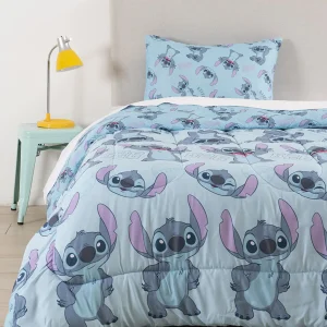 Plumón Reversible 1.5 plazas / Stitch Celeste - Mashini