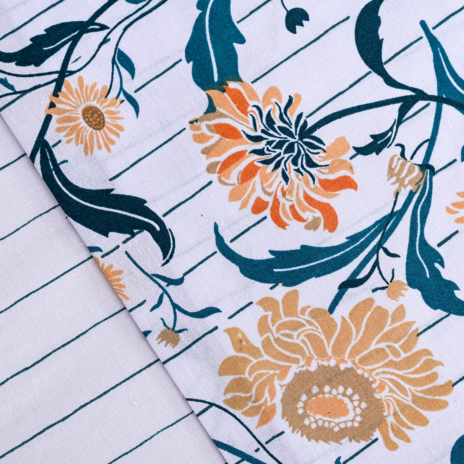 Juego de Sábanas Estampadas 144 Hilos 1 Plaza / Florelia - American Family - Imagen 2