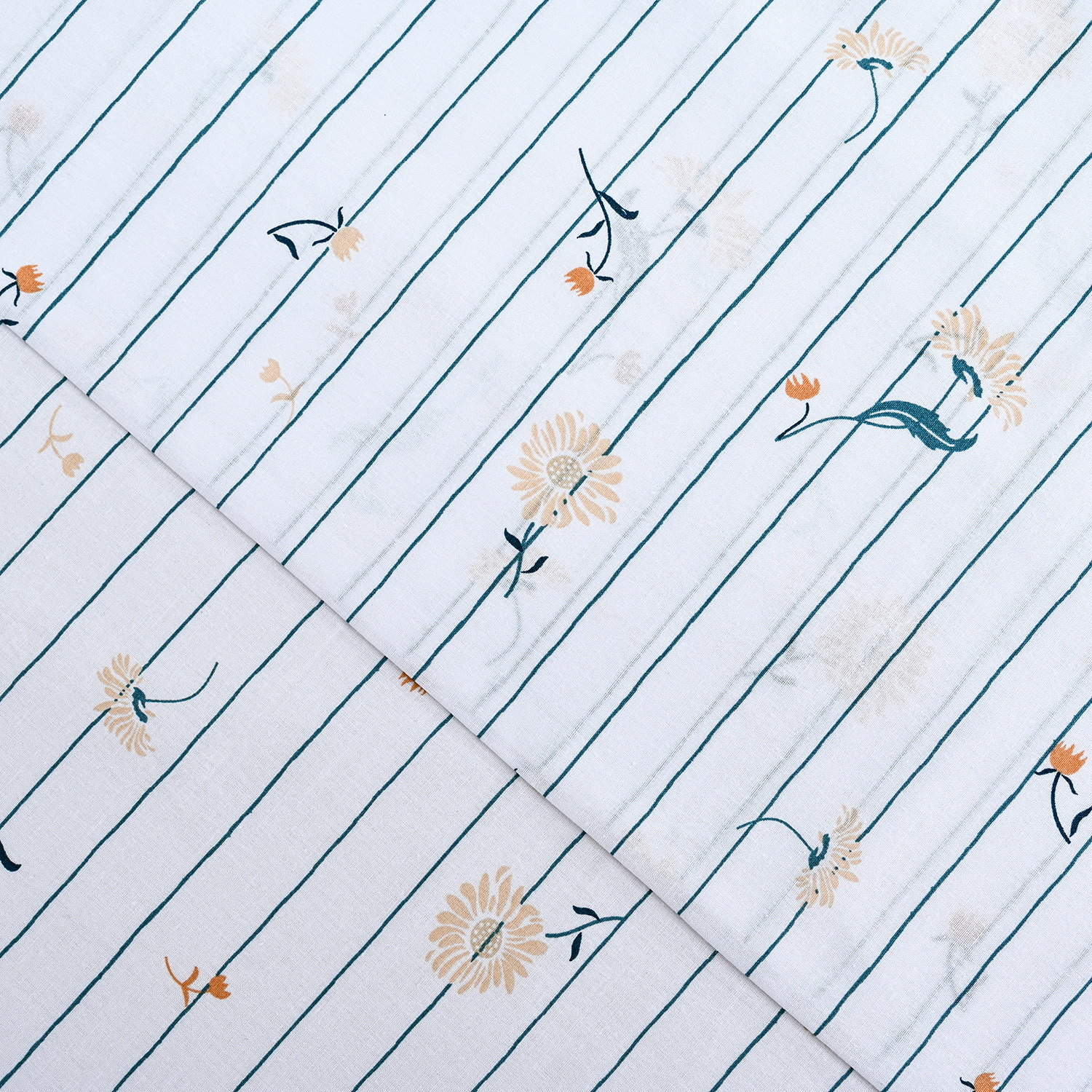 Juego de Sábanas Estampadas 144 Hilos 1 Plaza / Florelia Lines - American Family - Imagen 2