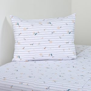 Juego de Sábanas Estampadas 144 Hilos 1.5 Plazas / Florelia Lines - American Family